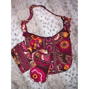 Vera Bradley purse, wallet and glasses case